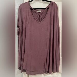Women's Mauve Top sz 4X